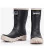 Women’s Barbour Banbury Mid Height Wellington Boots - Black / White Pepper