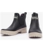 Women's Barbour Mallow Chelsea Wellington Boots - Black / White Pepper