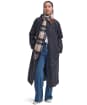 Women's Barbour Vintage Winter Plaid Scarf - Navy / Pink Rust