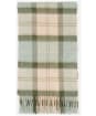 Women's Barbour Tartan Scarf - Soft Mint