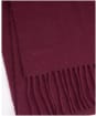 Women's Barbour Lambswool Woven Scarf - Cabernet