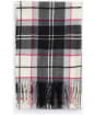 Women's Barbour Hailes Tartan Scarf - Hot Pink Monochrome