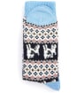 Women’s Barbour Terrier Fairisle Socks - Navy / Pink