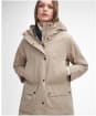 Women's Barbour Winter Beadnell Waterproof Jacket - Sand Dune / Classic