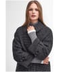 Veronica Coat - Charcoal Dogtooth