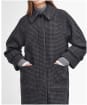 Veronica Coat - Charcoal Dogtooth