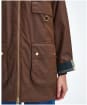 Women's Barbour Highclere Waxed Jacket - BARK/MUTED