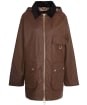 Women's Barbour Highclere Waxed Jacket - BARK/MUTED