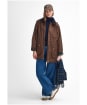 Women's Barbour Highclere Waxed Jacket - BARK/MUTED