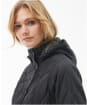 Women's Barbour Millfire Quilted Jacket - Black Classic