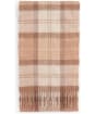 Women's Barbour Tartan Scarf - Camel