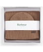 Men’s Barbour Carlton Fleck Beanie & Scarf Gift Set - Sandstone