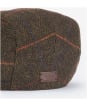 Men’s Barbour Cheviot Flat Cap - Olive Herringbone