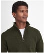 Men's Barbour Essential Wool Half Zip Sweater - New Seaweed