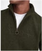 Men's Barbour Essential Wool Half Zip Sweater - New Seaweed