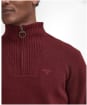 Men's Barbour Essential Wool Half Zip Sweater - Ruby