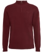 Men's Barbour Essential Wool Half Zip Sweater - Ruby