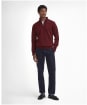 Men's Barbour Essential Wool Half Zip Sweater - Ruby