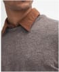 Men's Barbour Essential Lambswool Crew Neck Sweater - Dark Stone