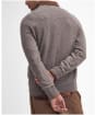 Men's Barbour Essential Lambswool Crew Neck Sweater - Dark Stone