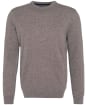 Men's Barbour Essential Lambswool Crew Neck Sweater - Dark Stone