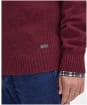 Men's Barbour Nelson Half Zip Sweater - Port