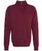 Men's Barbour Nelson Half Zip Sweater - Port