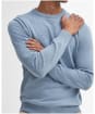 Men's Barbour Pima Cotton Crew Neck Sweater - Mineral Blue