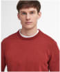 Men's Barbour Pima Cotton Crew Neck Sweater - Highland Red