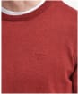 Men's Barbour Pima Cotton Crew Neck Sweater - Highland Red