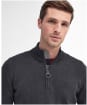 Men’s Barbour Cotton Half Zip Sweater - Charcoal