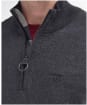 Men’s Barbour Cotton Half Zip Sweater - Charcoal