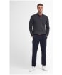 Men’s Barbour Cotton Half Zip Sweater - Charcoal