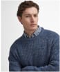 Men's Barbour Horseford Crew Neck Sweater - River Blue