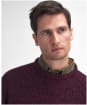 Men's Barbour Horseford Crew Neck Sweater - Port