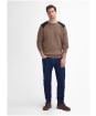 Men's Barbour Raisthorpe Crew Neck Jumper - Stone