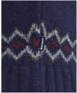 Men's Barbour Roose Fair Isle Rollneck - Navy