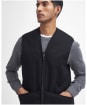 Men's Barbour Warm Pile Waistcoat / Zip-In Liner - Black