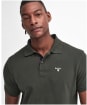 Men's Barbour Tartan Pique Polo Shirt - Seaweed