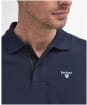 Men's Barbour Tartan Pique Polo Shirt - Sapphire Navy