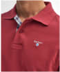 Men's Barbour Tartan Pique Polo Shirt - Highland Red