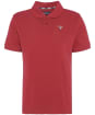 Men's Barbour Tartan Pique Polo Shirt - Highland Red