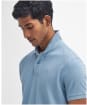 Men's Barbour Sports Polo 215G - Cool Blue