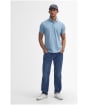 Men's Barbour Sports Polo 215G - Cool Blue