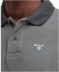 Men's Barbour Sports Polo Mix Shirt - Mid Grey