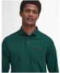 Men's Barbour Long Sleeve Corpatch Polo Shirt - Seaweed