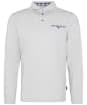 Men's Barbour Long Sleeve Corpatch Polo Shirt - Grey Marl