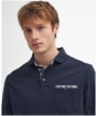 Men's Barbour Long Sleeve Corpatch Polo Shirt - NAVY/BLUE GRANIT