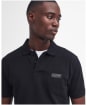 Men's Barbour International Essential Polo - Black / Pewter