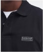 Men's Barbour International Essential Polo - Black / Pewter